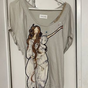 Japanese Brand Luxury Brand Tsumori Chisato Drape Blouse Top Shirt Tokyo Size 2